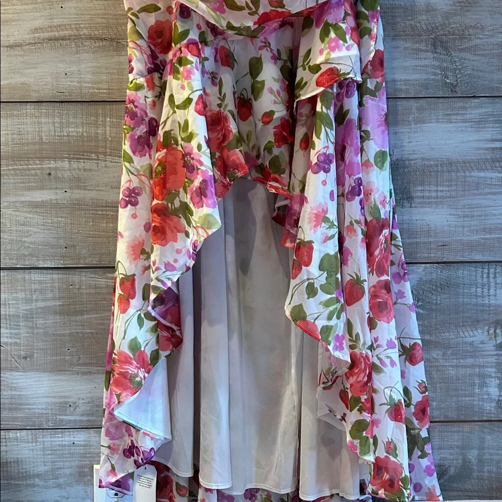 New Abercrombie & Fitch Pink and Green Floral Dress size XL P